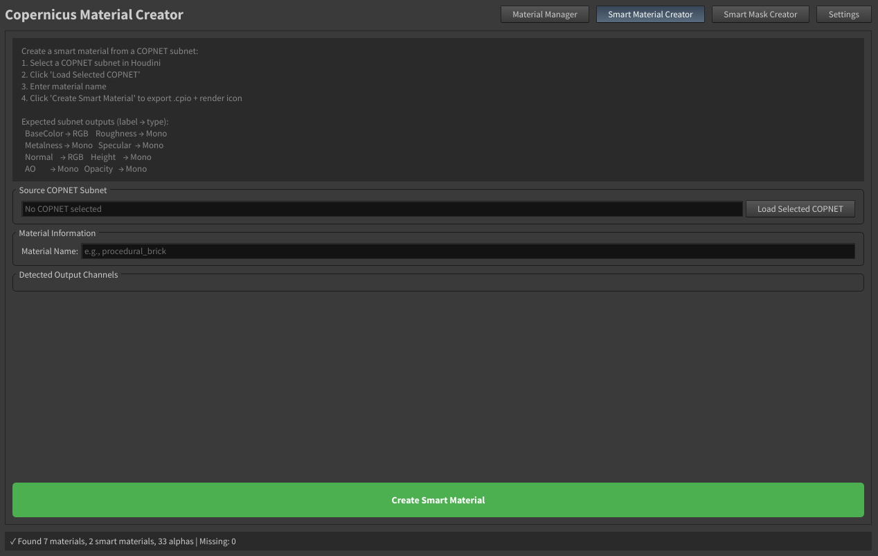Smart Material Creator