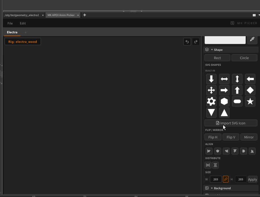 Import SVG icon