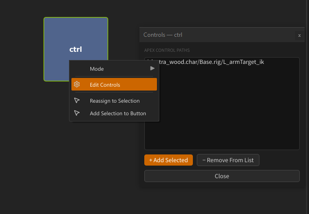 Edit controls