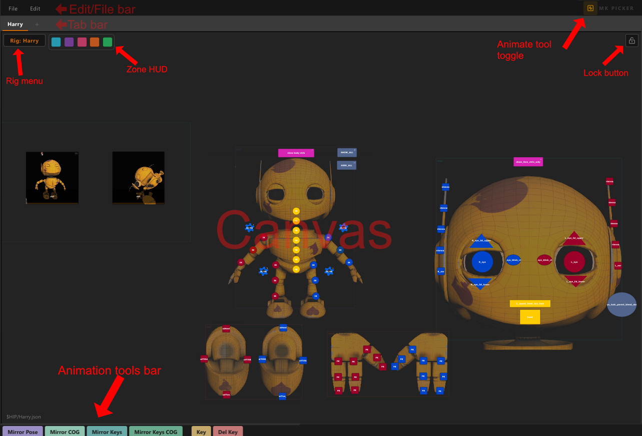 Interface overview